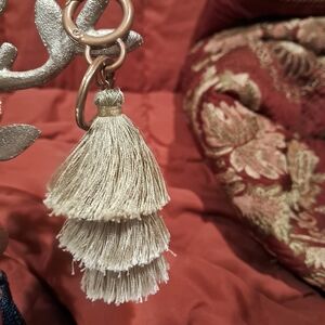 Tassel Key Holder - Cream Color